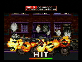 Sega Saturn Game - Revolution X - Music is the Weapon (Europe) [T-8107H-50] - Screenshot #13