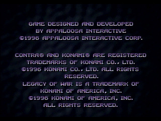 Sega Saturn Game - Contra - Legacy of War (United States of America) [T-9507H] - Screenshot #2