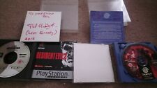Sega Dreamcast Auction - Paul Haddad Resident Evil 2 Signed Video Game Dreamcast and PS1