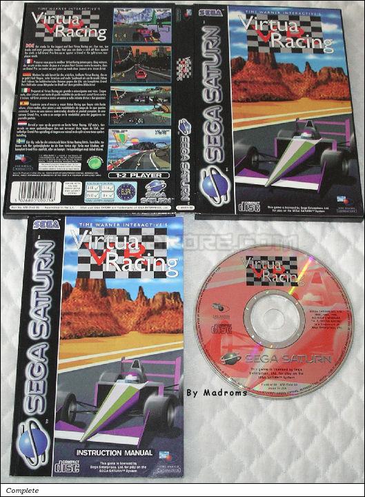 Sega Saturn Game - Time Warner Interactive's V.R. Virtua Racing (Europe) [T-4801H-50] - Picture #1